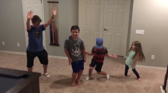 Little Girl Starts To Dance Then Her 3 Brothers Burst In, Routine ...