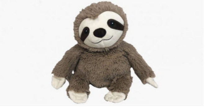 microwavable sloth plush