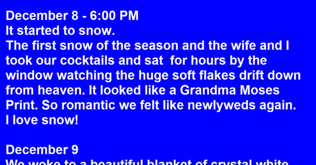 Hilarious ‘Diary Of A Snow Shoveler’ Will Prepare You For The Winter