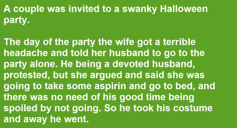 Wife Thinks She Caught Sneaky Husband Red Handed Cheating On Her At Halloween Party 