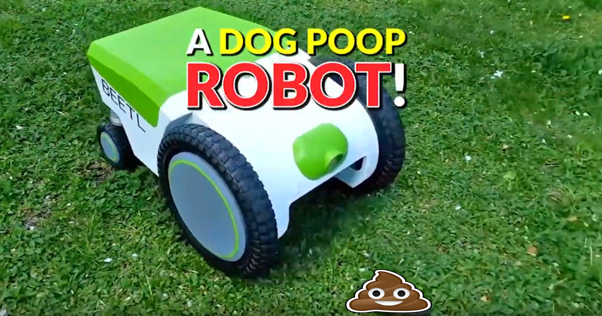 There’s A Dog Pooper Scooper Robot That Finds And Picks Up Your Doggo’s Business