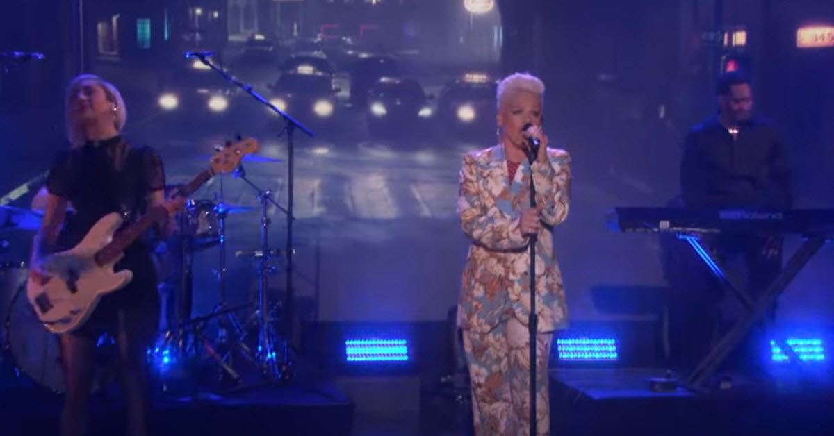 A Look Back At The First Time Pink Performed ‘Walk Me Home’ On TV