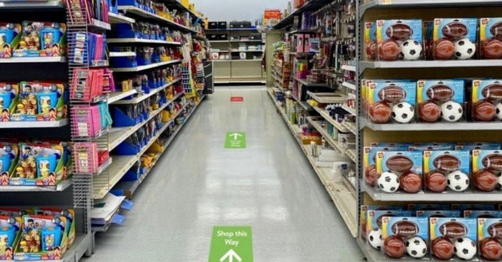 Walmart Is Keeping Us Safe With A Simple Solution OneWay Aisles