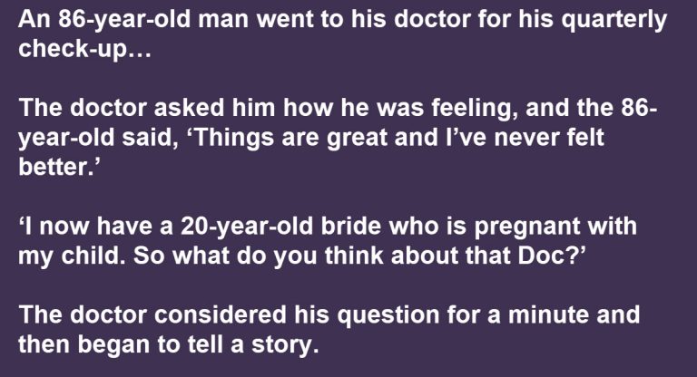 86-Year-Old Elderly Man Brags to Skeptical Doctor About Impregnating ...