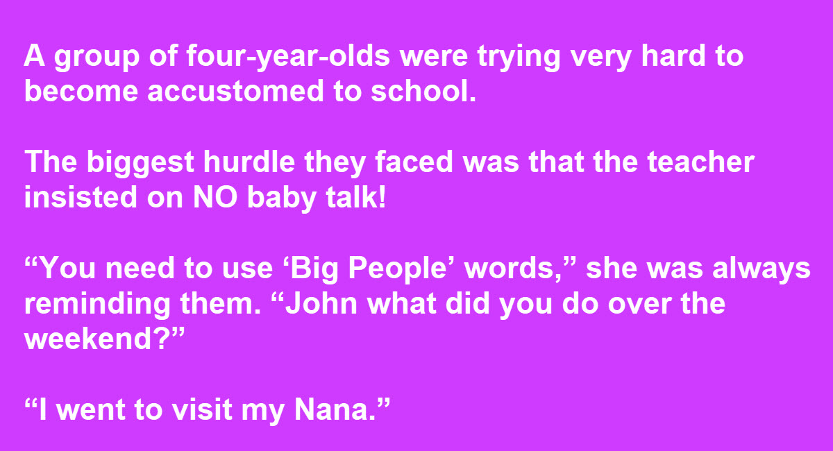 Teacher Immediately Regrets Telling Students To Only Use Big People teacher-immediately-regrets-telling-students-to-only-use-big-people