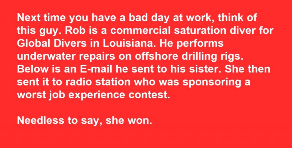Think You re Having A Bad Day At Work Not Compared To This Guy