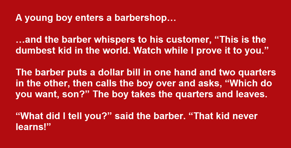 Barber Tries to Trick a ‘Dumb Kid’ and Never Realizes He’s Being Gamed ...