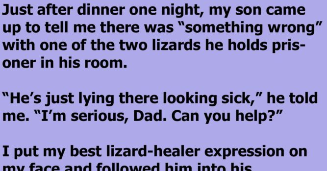 Kid Reveals That Something Is Wrong With His Lizard, Only To Have His ...