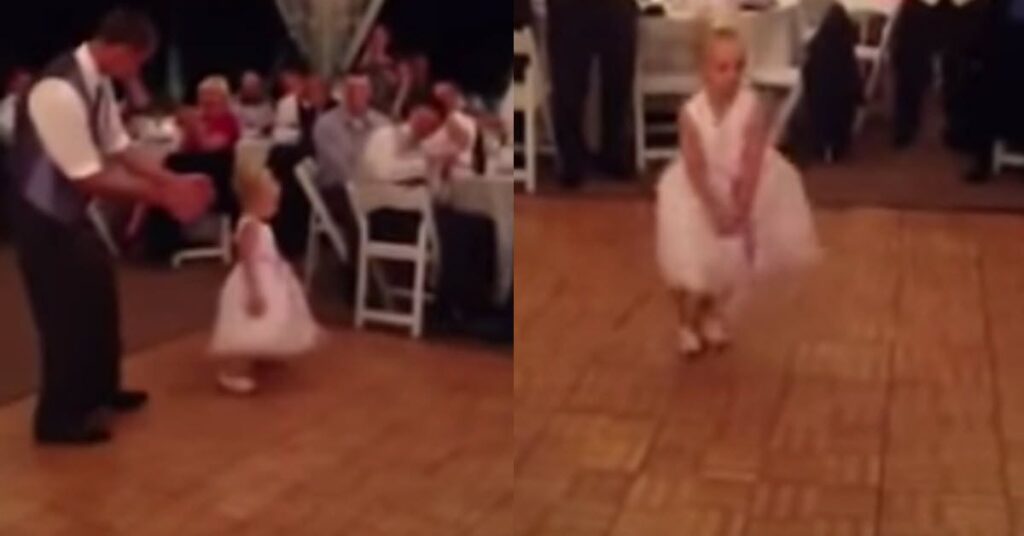 Flower Girl Gets Her Groove On When Her Favorite Song Starts Playing