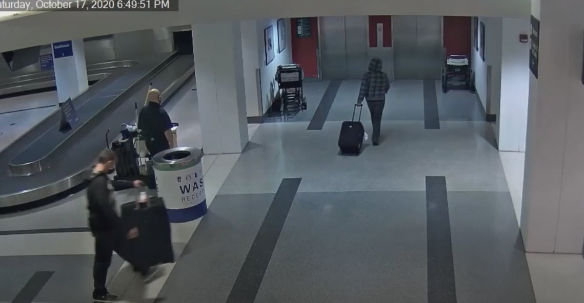 Pair Caught On Airport Cameras Stealing Luggage Holding Woman’s Ashes ...