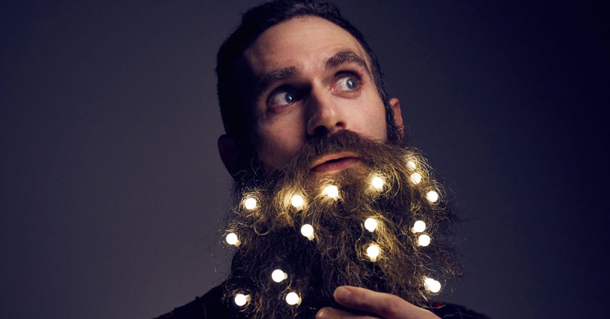 They Now Have Christmas Fairy Lights For Your Beard